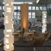 Leuchtobjekte Ichi und Rosi sowie KAOX Papphocker auf der Designmesse Designers Open Leipzig