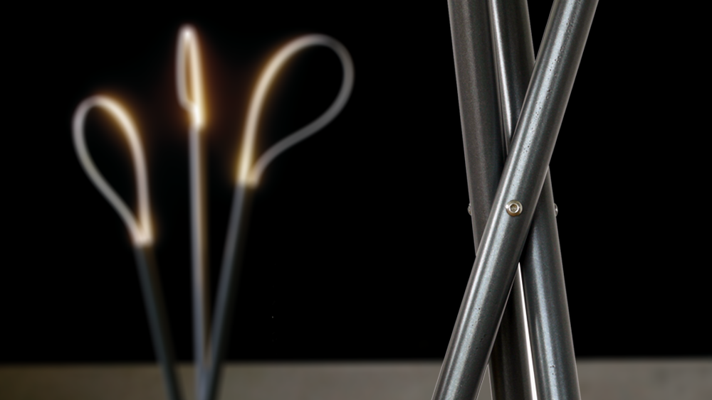 dimmbare Dreibein LED Leuchte Detail