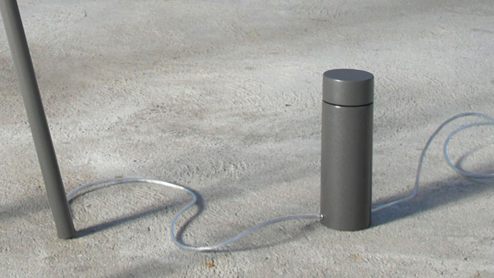 GOLF Dreibein Lampe Schalter-Dimmer Detail